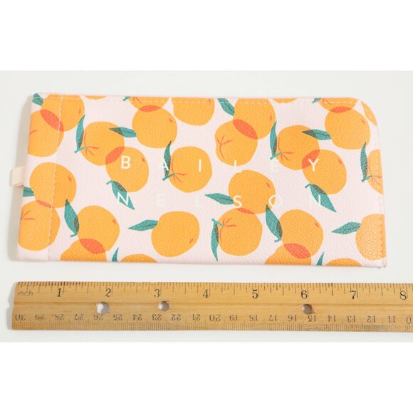 BAILEY NELSON Peach Print Soft Faux Leather Glasses Case - Picture 3 of 6